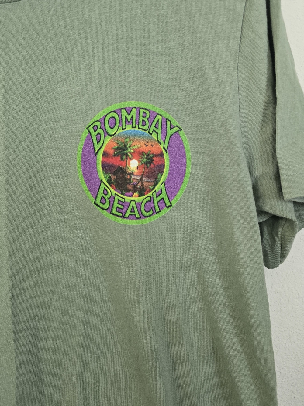 Bella Canvas Sage Green Bombay Beach Graphic Tee